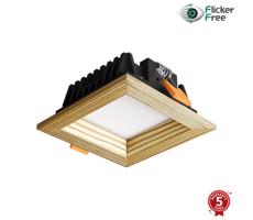 APLED - LED Oświetlenie SQUARE WOODLINE LED/3W/230V 4000K 9x9 cm sosna solidne drewno