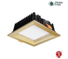 APLED -LED Oświetlenie SQUARE WOODLINE LED/6W/230V 4000K 12x12 cm sosna solidne drewno