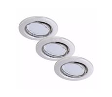 Briloner 7221-039 - ZESTAW 3x LED Oświetlenie łazienkowe 1xGU10/3W/230V srebrny