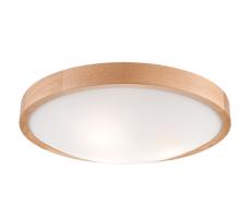 Ceiling Light OAK SLIM 3×E27/60W/230V Oak ø 47 cm