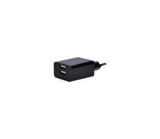 DC48A - Adapter do ładowania 2xUSB/3100mA/230V czarny