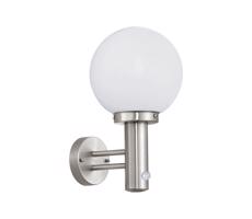 Eglo 27126 - Lampa do przestrzeni zewnętrznych z czujnikiem ruchu NISIA 1xE27/60W/230V