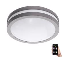 Eglo 33572 - LED Oświetlenie łazienkowe ściemnialne LOCANA-C 14W/230V IP44 srebrne