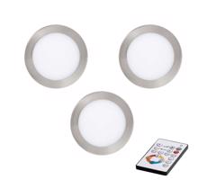 Eglo 78661 - SET 3x LED Ściemniana wpuszczana oprawa sufitowa TINUS LED/6W/230V + pilot