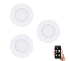 Eglo 900099-SET 3x LED Ściemniana lampa łazienkowa FUEVA-Z LED/2,8W/230V IP44