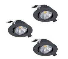 Eglo 900747 - ZESTAW 3x LED Ściemniane oświetlenie wpuszczane SALICETO LED/6W/230V