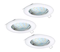 Eglo 94235 - Zestaw 3x LED Oprawa wpuszczana PENETO 3xGU10-LED/3W/230V