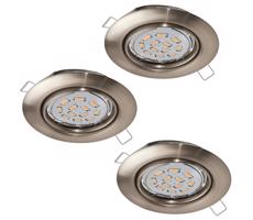 Eglo 94408 - Zestaw 3x LED Oprawa wpuszczana PENETO 3xGU10-LED/5W/230V