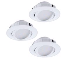 Eglo 95851 - Zestaw 3x LED Oprawa wpuszczana PINEDA 1xLED/6W/230V