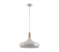 Eglo 96986 - Lampa wisząca SABINAR 1xE27/60W/230V śr. 40 cm srebrna