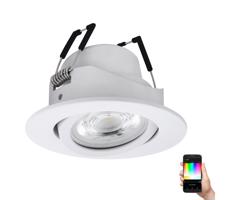 Eglo 99671 - LED RGBW Ściemniana lampa wpuszczana SALICETO-Z LED/5W/230V