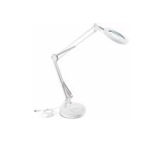 Extol - LED Lampa stołowa ściemnialna ze szkłem powiększającym LED/8W/5V 2900/4500/7500K biała +