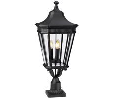 Feiss - Lampa zewnętrzna COTSWOLD LANE 3xE14/60W/230V IP44 czarny