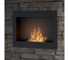 InFire - Wbudowany BIO kominek 49x60 cm 3kW czarny