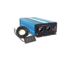 Konwerter napięcia 3000W/12V/230V + przewodowy pilot zdalnego sterowania