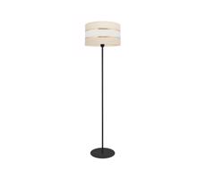 Lampa podłogowa HELEN 1xE27/60W/230V kremowy/czarny/złoty