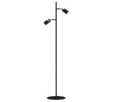 Lampa podłogowa JOKER 2xGU10/25W/230V czarny/błyszczący chrom