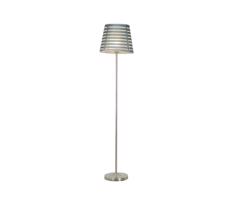 Lampa podłogowa SEGIN 1xE27/60W/230V szary/błyszczący chrom