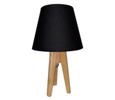 Lampa stołowa CONE 1xE27/60W/230V sosna czarny