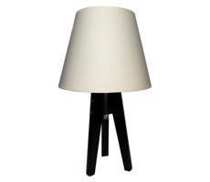 Lampa stołowa CONE 1xE27/60W/230V wenge kremowy