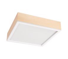 Lampa sufitowa NATURAL SQUARE 4xE27/15W/230V 39x39 cm sosna/biała