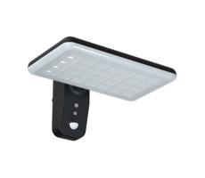 LED Kinkiet solarny z czujnikiem LED/15W/3,2V 4000K/6000K IP65 czarny