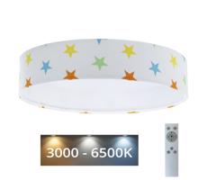 LED Lampa ściemnialna GALAXY KIDS LED/24W/230V gwiazdy kolorowa + pilot