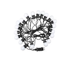 LED Łańcuch zewnętrzny STRING 10m 20xLED/0,5W/24/230V 3000K IP44