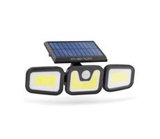 LED Naświetlacz solarny z czujnikiem 3xLED/3,3W/5V IP65