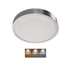 LED Plafon LED/28,5W/230V 3000/3500/4000K śr. 30 cm chrom