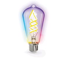 LED RGB+CCT Żarówka FILAMENT ST64 E27/4,9W/230V 2700-6500K Wi-Fi -