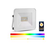 LED RGB Reflektor LED/20W/230V IP65 biały