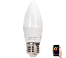 LED RGBW Żarówka C37 E27/4,9W/230V 2700-6500K -