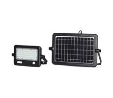 LED Ściemnialny naświetlacz solarny z czujnikiem LED/10W/3,7V 4000K IP65 + port USB