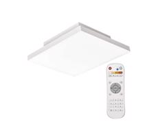 LED Ściemniany plafon LED/18W/230V + pilot kwadrat 2700K-6000K