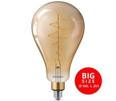 LED Żarówka ściemnialna VINTAGE Philips A160 E27/6,5W/230V 2000K