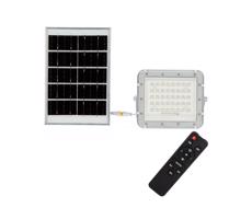 LED Zewnętrzny naświetlacz solarny LED/6W/3,2V IP65 6400K biały + pilot