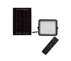 LED Zewnętrzny naświetlacz solarny LED/6W/3,2V IP65 6400K czarny + pilot