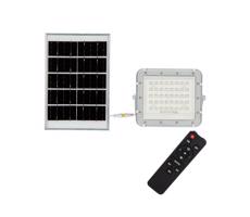 LED zewnętrzny solarny reflektorowa LED/10W/3,2V IP65 6400K biała + + +pilot