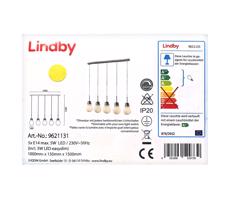 Lindby - LED Żyrandol ściemnialny na lince BADO 5xLED/5W/230V