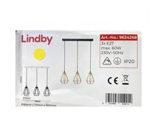 Lindby - Żyrandol na lince ELDA 3xE27/60W/230V