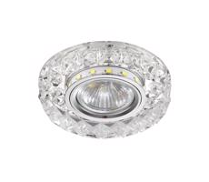 LUXERA 71074 - Oprawa wpuszczana CRYSTALS 1xGU10/50W/230V + LED STRIPE