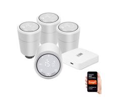 NEO 07732C-SET 4x Głowica termostatyczna + BRIDGE PRO v3 2xAA/3V Wi-Fi Tuya