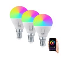 NEO - ZESTAW 3xLED RGB+CCT Żarówka ściemnialna E14/6W/230V 2700-6500K Wi-Fi Tuya