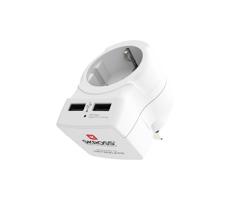 PA28USB - Adapter podróżny do UK 230V + 2x port USB