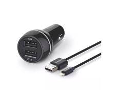 Philips DLP2357V/10 - Ładowarka samochodowa 2xUSB/12V + kabel złącze USB/lightning