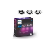 Philips - SET 3x LED RGB Ściemniane oświetlenie wpuszczane Hue 1xGU10/5,7W/230V