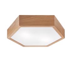 Plafon OAK HEX 2xE27/60W/230V śr. 43 cm dąb