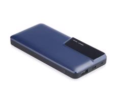 Power Bank z wyświetlaczem 10000mAh/3,7V niebieski