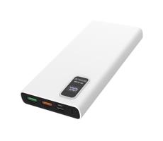 Power Bank z wyświetlaczem LED Power Delivery 10000 mAh 3,7V biały